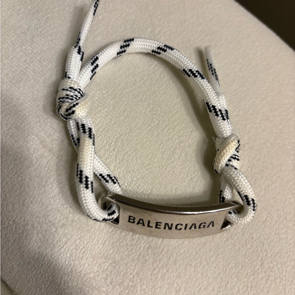 Balenciaga Monochrome Rope Bracelet